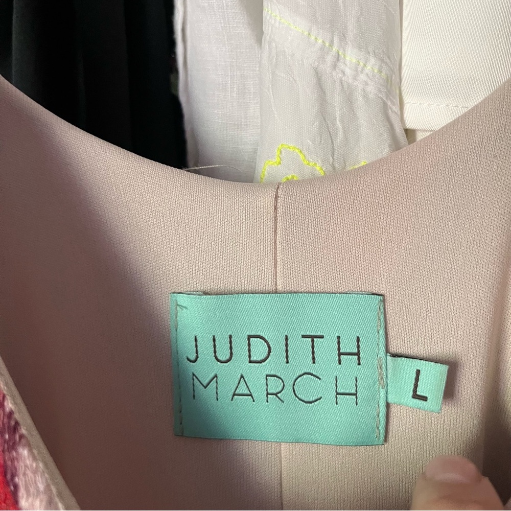 JUDITH MARCH multicolor‎ striped knit wide leg boho sleeveless jumpsuit - Picture 6 of 7